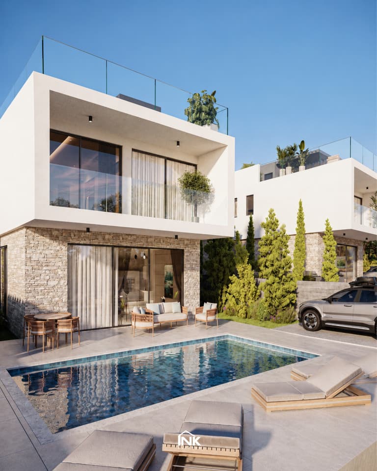 Luksusowe wille z 3 sypialniami, basenem i widokiem na morze w Pafos - od 885 000 € – zdjęcie 5